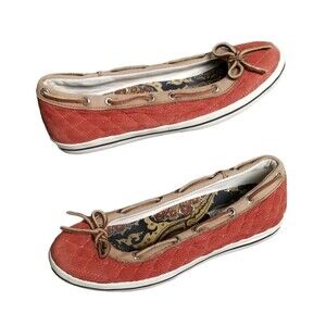 Sperry Top-Sider Largo Quilted Corduroy  Size 8.5 M  Boat Shoes Casual Slip On